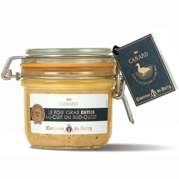 Foie gras de canard entier mi-cuit du Sud-Ouest 180g-Comtesse du Barry