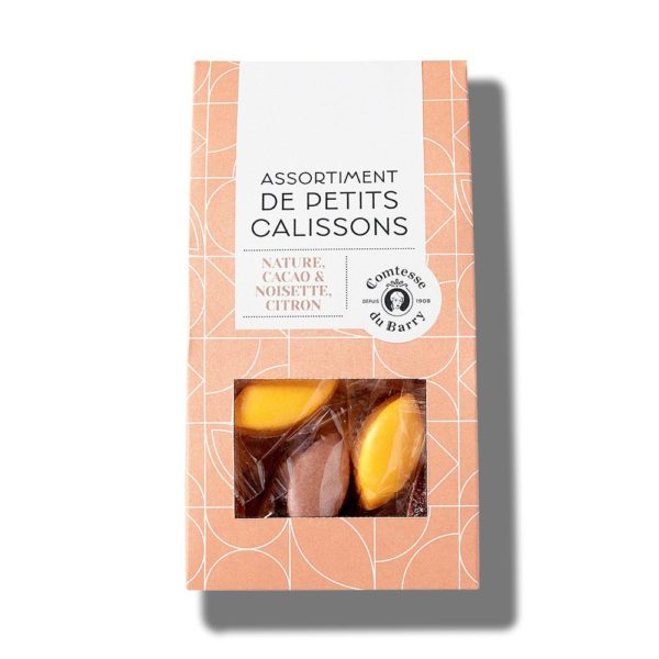 Assortiment petits calissons nature, cacao noisette et citron 70g-Comtesse du Barry