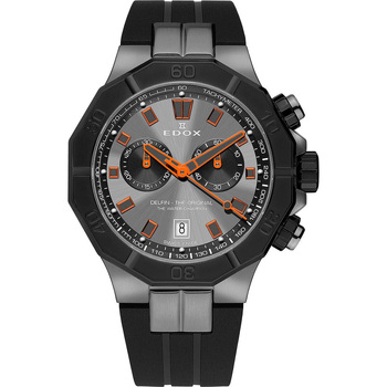 Montre Edox  10113-37GNCA-GNO, Quartz, 43mm, 20ATM