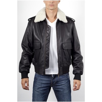 Veste Giorgio  Pilote Noir col Blanc