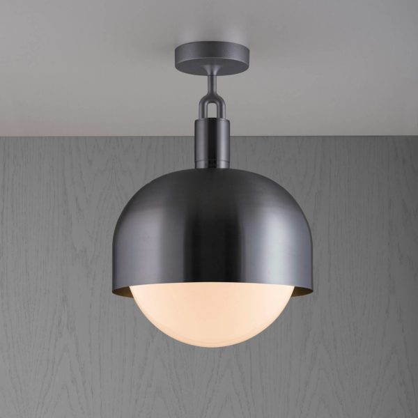 Buster + Punch Forked plafond Gunmetal/opal Ø 34cm Buster + Punch