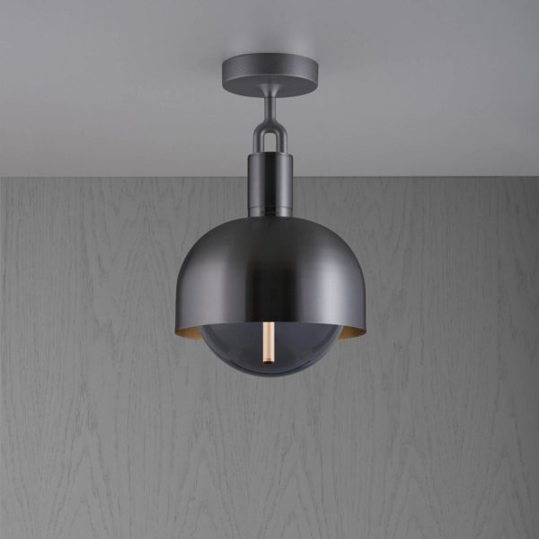 Buster + Punch Forked plafond Gunmetal/fumée Ø 25cm Buster + Punch