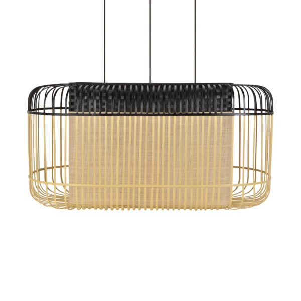 Forestier Bamboo oval XL Suspension noir/naturel Forestier