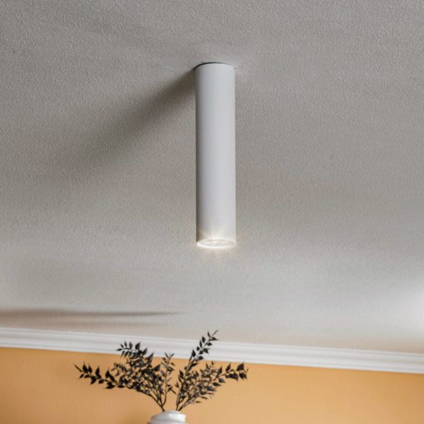 Euluna Spot pour plafond Eye, hauteur 25 cm, blanc Euluna