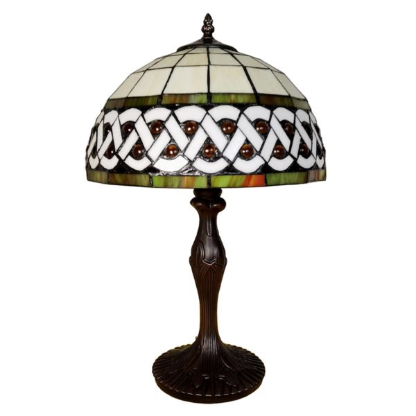 Clayre&Eef Lampe à poser 5LL-6153, Ø 31 cm, style Tiffany Clayre&Eef