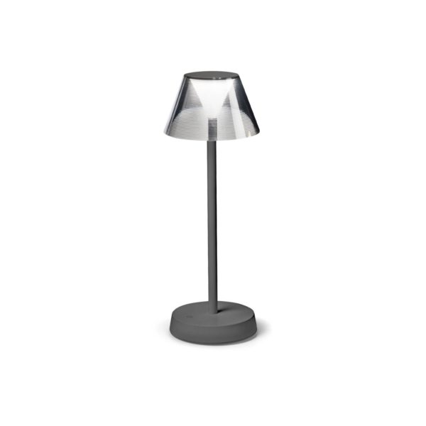 Ideallux Ideal Lux Lolita luminaire LED, batterie, gris Ideallux