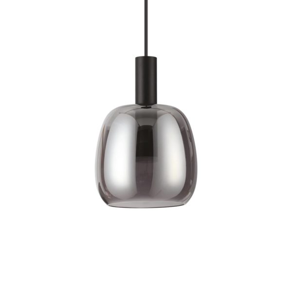 Ideallux Ideal Lux Coco suspension, noir-fumée Ø 15 cm Ideallux