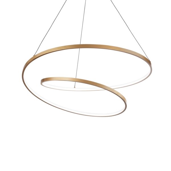 Ideallux Ideal Lux Suspension Oz LED Ø 80 cm, laiton Ideallux