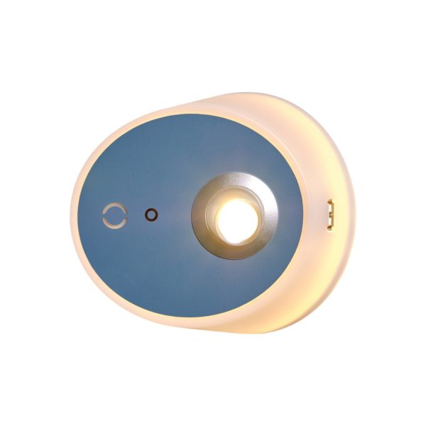 Carpyen Applique LED Zoom, spot, port USB, bleue Carpyen