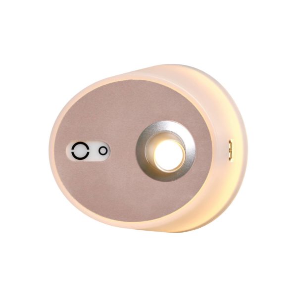 Carpyen Applique LED Zoom, spot, port USB, rose-cuivrée Carpyen