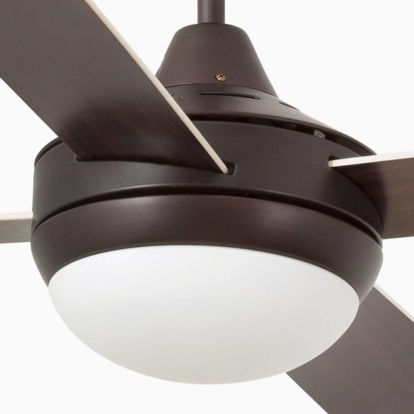 FARO BARCELONA Ventilateur de plafond Icaria L avec lumière brun/acajou FARO BARCELONA