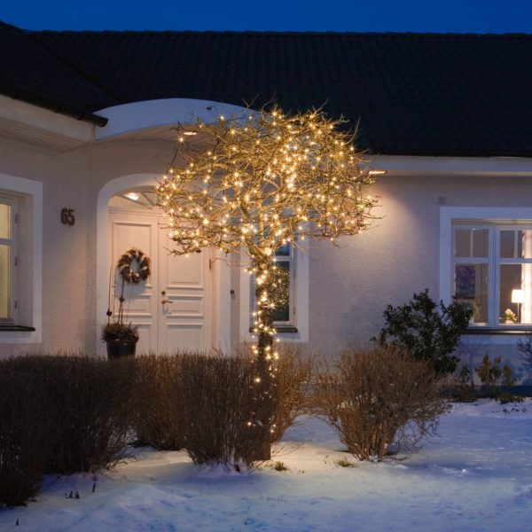 Konstsmide Christmas Guirlande LED Micro, 80 lampes, noir/ambre Konstsmide Christmas