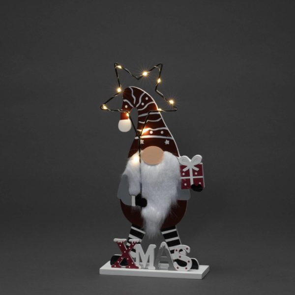 Konstsmide Christmas Lampe déco LED Santa avec étoile, sur pile Konstsmide Christmas