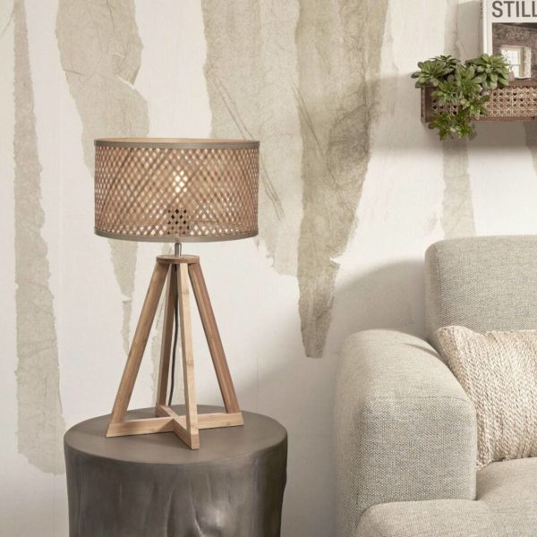 GOOD & MOJO Java lampe table pyramide naturel Good & Mojo