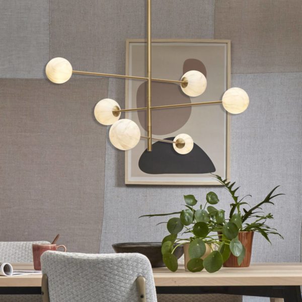 It’s about RoMi Carrara suspension 6 lampes ronde It’s About Romi