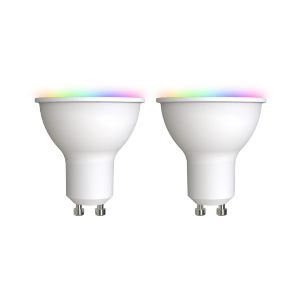 LUUMR Smart LED GU10 plastique 4,7W RGBW CCT Tuya opale Set de 2 pièces LUUMR