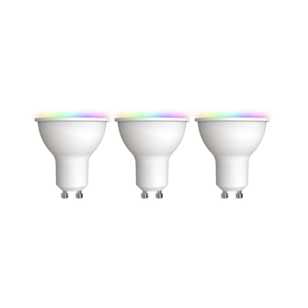 LUUMR Smart LED GU10 plastique 4,7W RGBW CCT Tuya opale Set de 3 pièces LUUMR