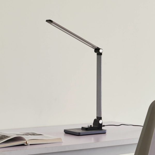 Lindby Valtaris lampe de table LED CCT, métallique LINDBY