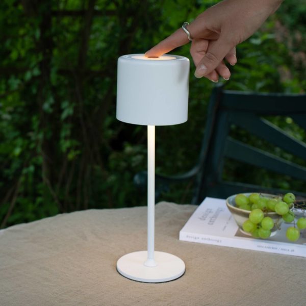 Markslöjd Lampe à poser batterie Filo d’extérieur, blanche Markslöjd