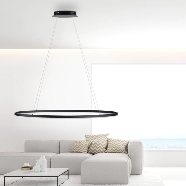 Paul Neuhaus Titus suspension LED, ovale 118×56 cm PAUL NEUHAUS