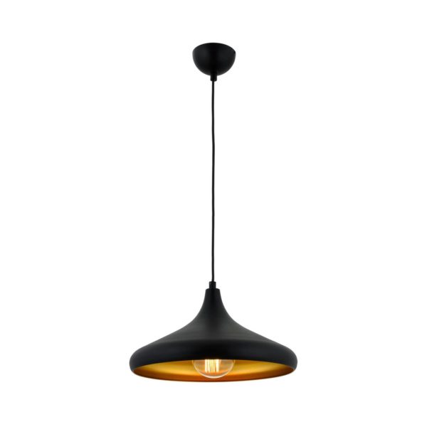 Avonni Suspension AV-4106-M8-BSY-36 noire/dorée Ø 36 cm Avonni