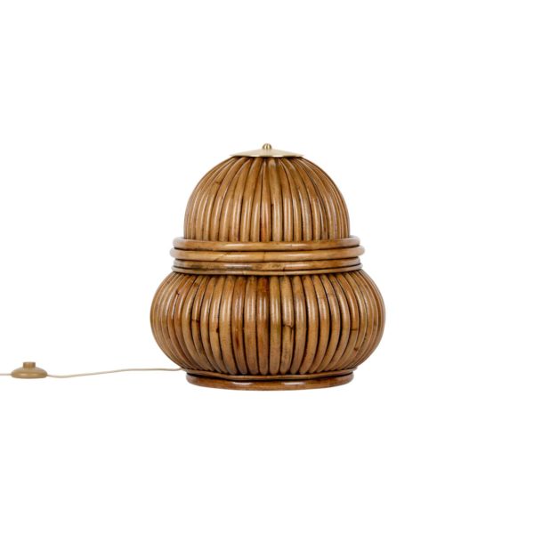 GUBI Lampe à poser Bohemian 72, rotin, hauteur 45 cm GUBI