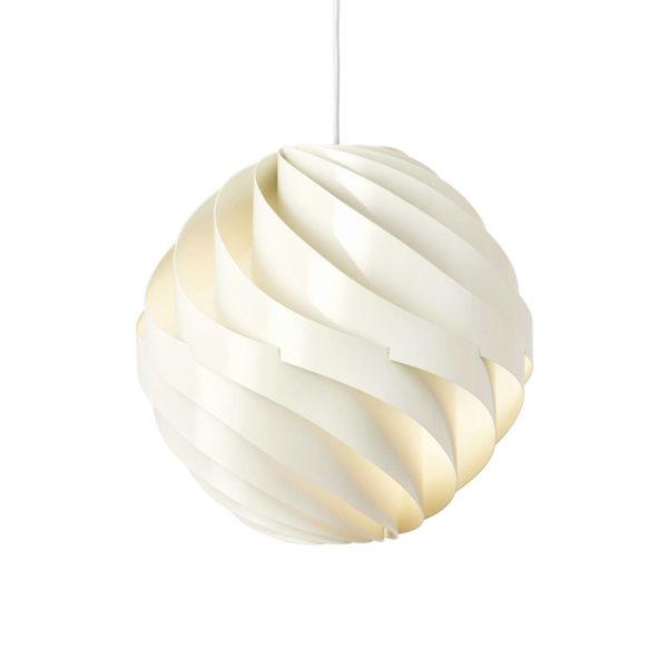 GUBI suspension Turbo, blanc albâtre brillant, Ø 36 cm, GUBI