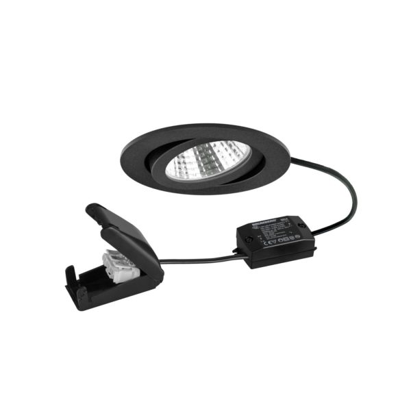 BRUMBERG BB03 Spot encastré LED on/off Boîtier de raccordement noir mat BRUMBERG