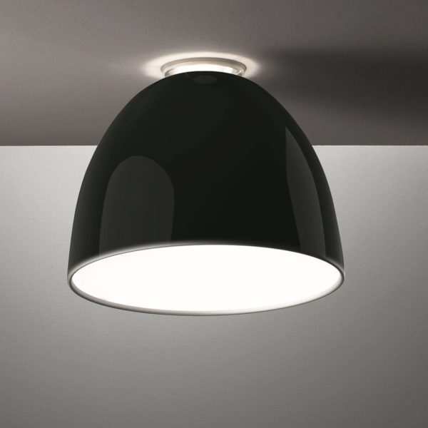 Artemide Nur Mini Gloss plafonnier LED, noir Artemide