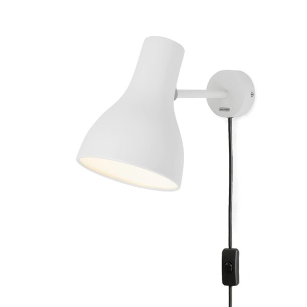 Anglepoise Type 75 applique avec fiche, blanche Anglepoise