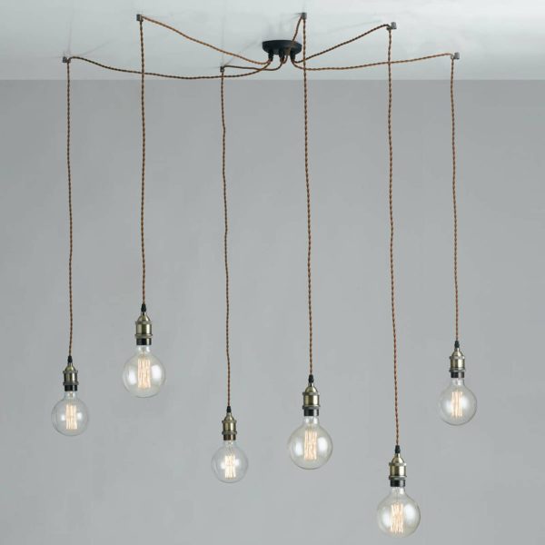 Eco-Light Suspension décentrée Groove, look vintage Eco-Light