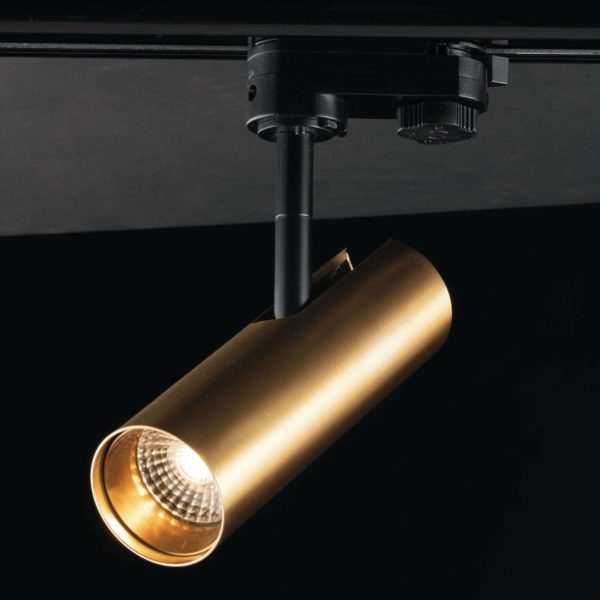 Eco-Light Spot LED sur rail Rocket 7W 3.000K or Eco-Light