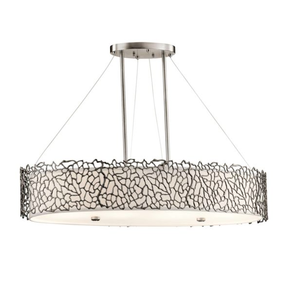 KICHLER Suspension ovale Silver Coral KICHLER