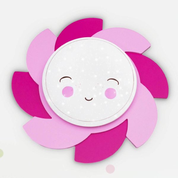 Elobra Applique LED soleil Starlight Smile, rose Elobra