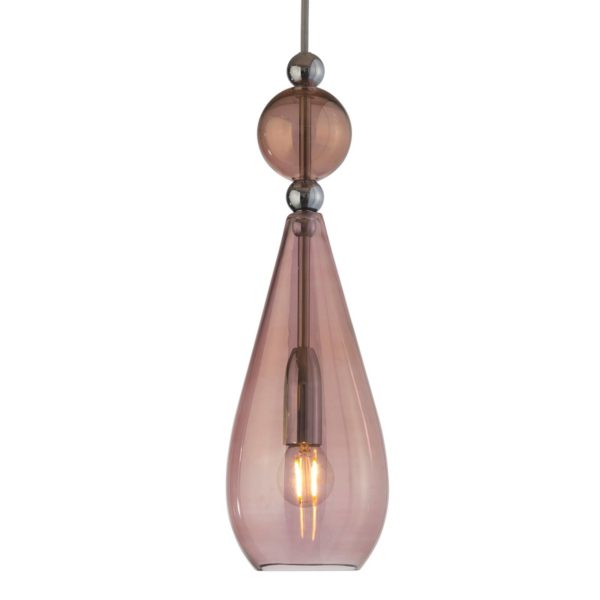 EBB & FLOW Smykke suspension argenté, brun-rosé Ebb & Flow