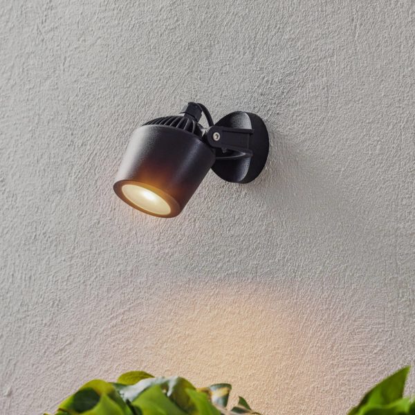 Fumagalli Spot en saillie Minitommy 1 lampe CCT noir/givré Fumagalli