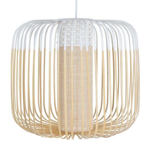 Forestier Bamboo Light M suspension 45 cm blanche Forestier