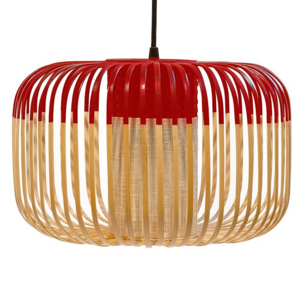 Forestier Bamboo Light S suspension 35 cm rouge Forestier