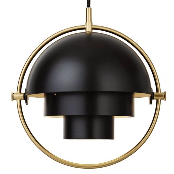 GUBI Suspension Multi-Lite, Ø 27 cm, laiton/noir GUBI