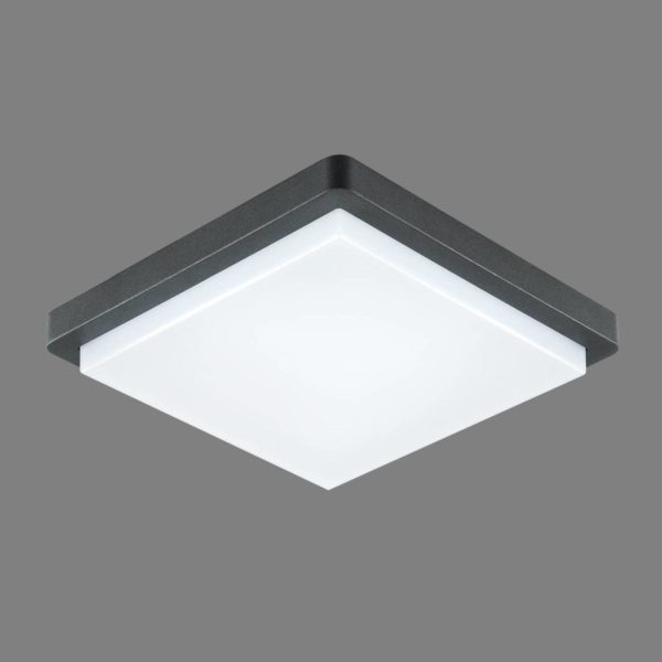 EVN Tectum plafonnier extérieur LED angulaire 150° EVN