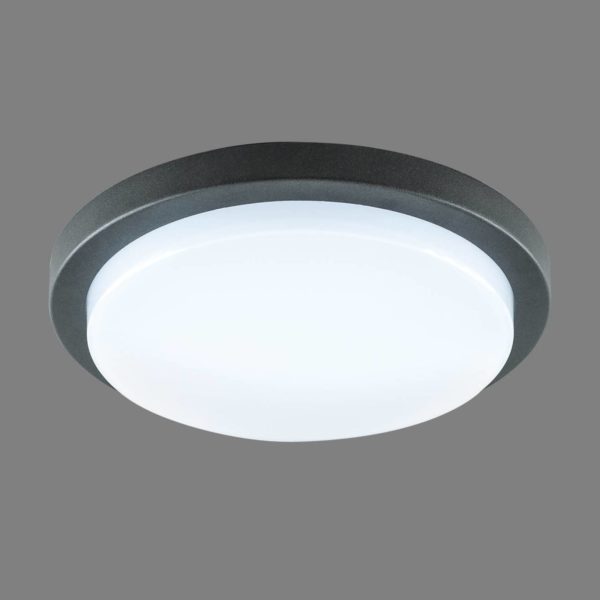 EVN Tectum plafonnier extérieur LED rond, 24,6 cm EVN