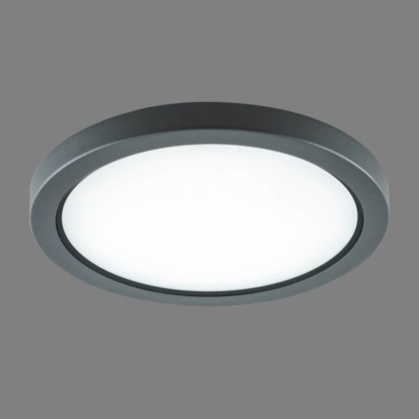 EVN Tectum plafonnier d’extérieur LED rond, verre EVN