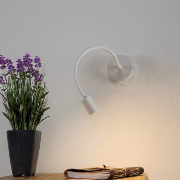 Ideallux Applique LED flexible Focus, blanche Ideallux