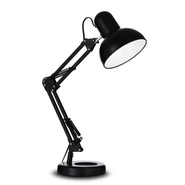 Ideallux Lampe à poser Kelly avec bras articulé, E27, noire Ideallux