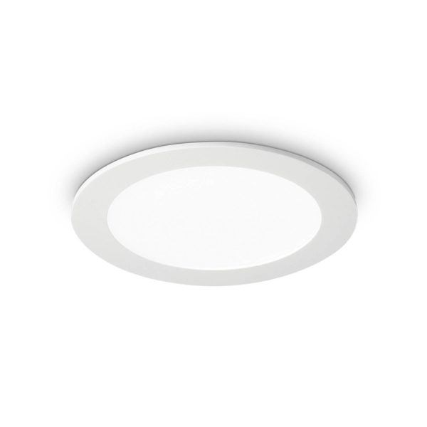 Ideallux Plafonnier encastré LED Groove round 3 000K 11,8cm Ideallux