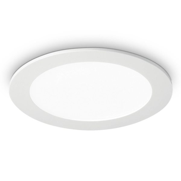 Ideallux Plafonnier encastré LED Groove round 3 000K 22,7cm Ideallux