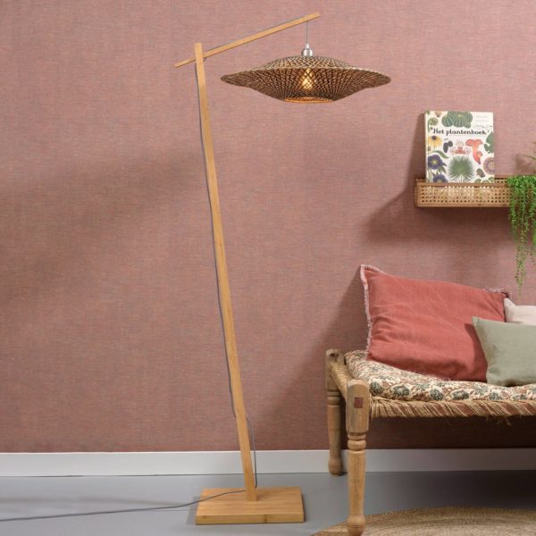 GOOD & MOJO Bali lampadaire, support naturel Ø60cm Good & Mojo