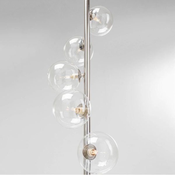 KARE Scala Balls lampe sur pied, à 6 lampes, argenté Kare