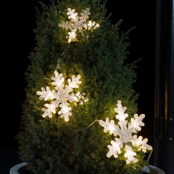 Konstsmide Christmas Guirlande lumineuse LED Flocon de neige 3 lampes Konstsmide Christmas