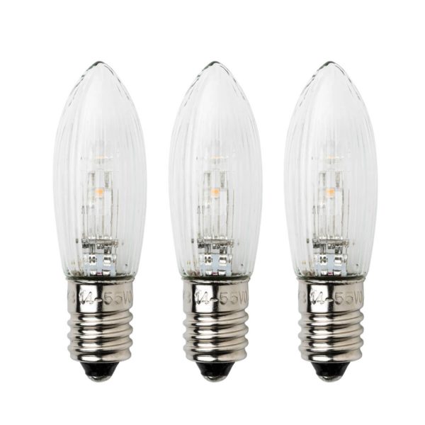 Konstsmide Christmas Lot de 3 ampoules de rechange E10 0,3W 24V Konstsmide Christmas